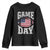 Game Day Football Youth Sweatshirt Funny Sunday Retro Patriotic American Flag TS10 Black Print Your Wear