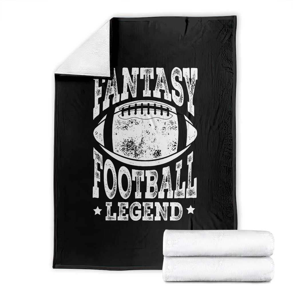 Fantasy Football Legend Throw Blanket Funny Gameday Dad TS10 Black Print Your Wear