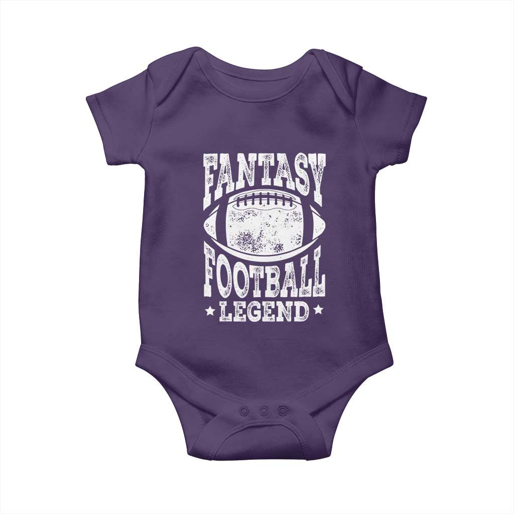Fantasy Football Legend Baby Onesie Funny Gameday Dad TS10 Purple Print Your Wear