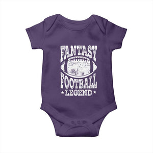 Fantasy Football Legend Baby Onesie Funny Gameday Dad TS10 Purple Print Your Wear