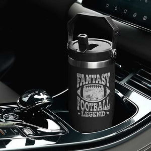 Fantasy Football Legend Flip Straw Tumbler Funny Gameday Dad TS10 Print Your Wear