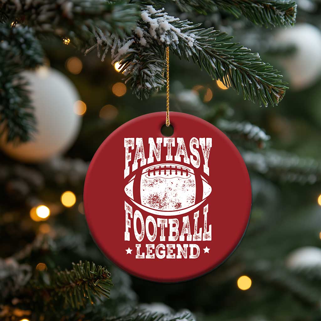 Fantasy Football Legend Christmas Ornament Funny Gameday Dad TS10 Print Your Wear