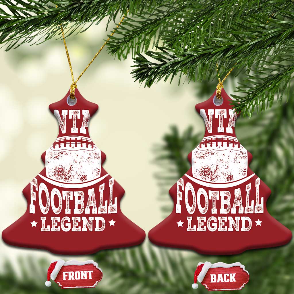 Fantasy Football Legend Christmas Ornament Funny Gameday Dad TS10 Christmas Tree Red Print Your Wear