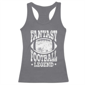 Fantasy Football Legend Racerback Tank Top Funny Gameday Dad TS10 Charcoal Print Your Wear