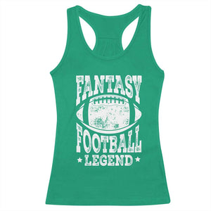 Fantasy Football Legend Racerback Tank Top Funny Gameday Dad TS10 Irish Green Print Your Wear