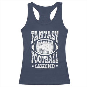 Fantasy Football Legend Racerback Tank Top Funny Gameday Dad TS10 Navy Print Your Wear