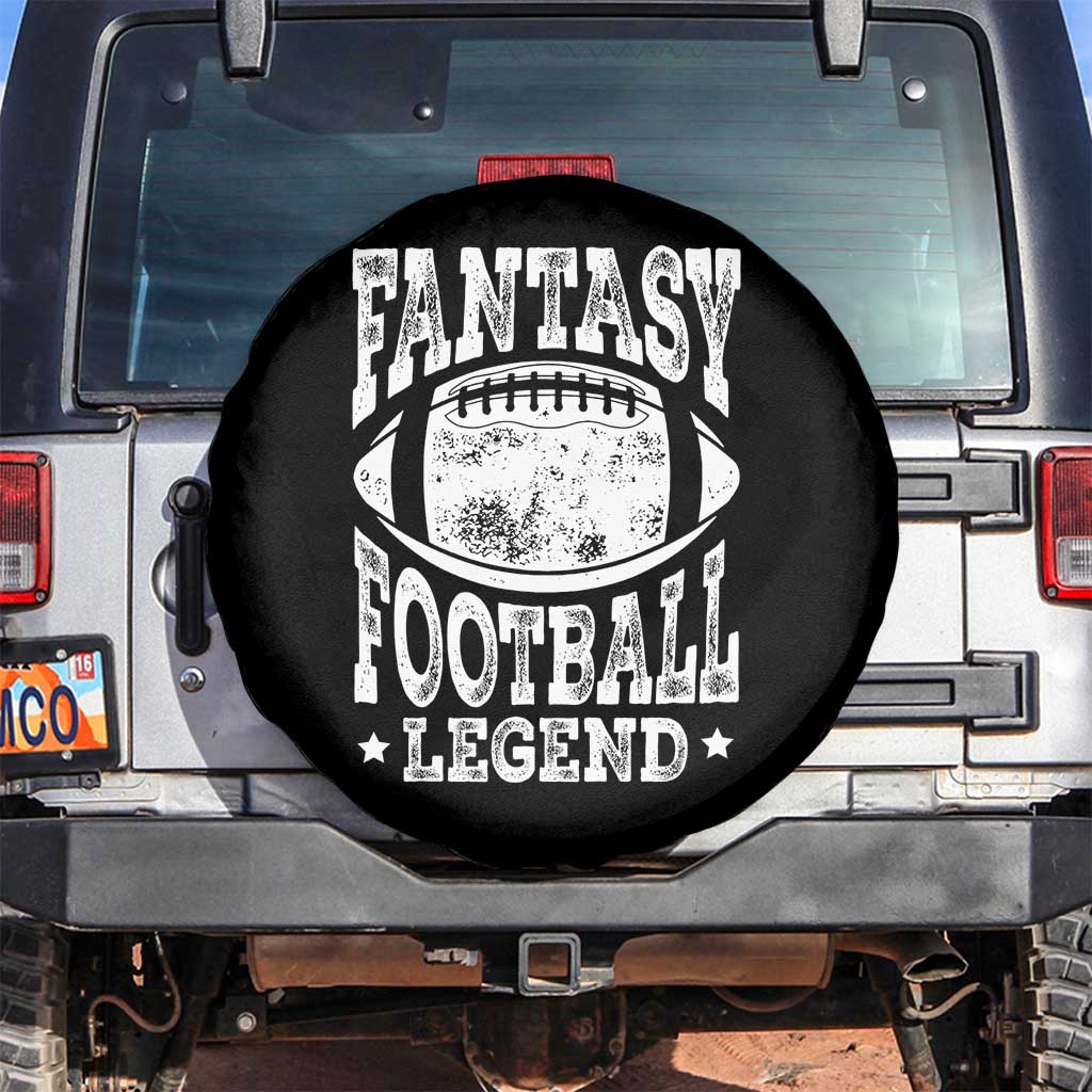 Fantasy Football Legend Spare Tire Cover Funny Gameday Dad TS10 No hole Black Print Your Wear