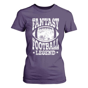 Fantasy Football Legend T Shirt For Women Funny Gameday Dad TS10 Purple Print Your Wear