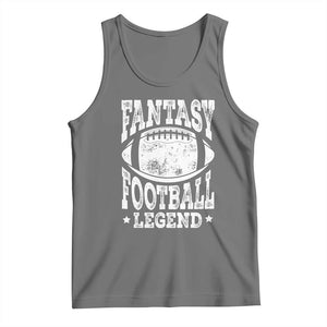 Fantasy Football Legend Tank Top Funny Gameday Dad TS10 Black Heather Print Your Wear