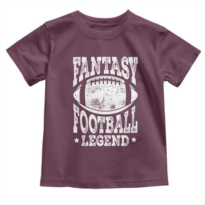 Fantasy Football Legend Toddler T Shirt Funny Gameday Dad TS10 Maroon Print Your Wear