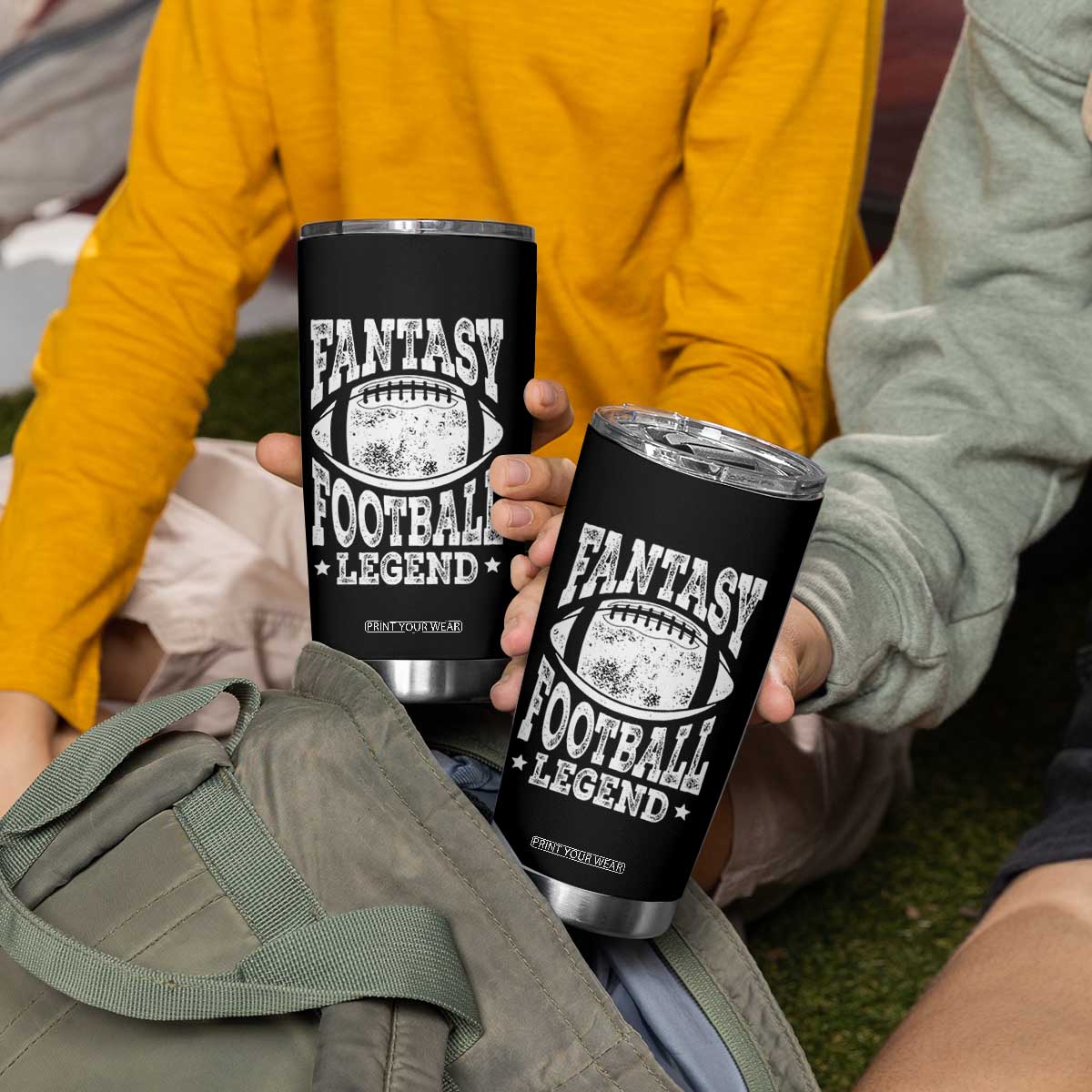 Fantasy Football Legend Tumbler Cup Funny Gameday Dad TS10 Print Your Wear