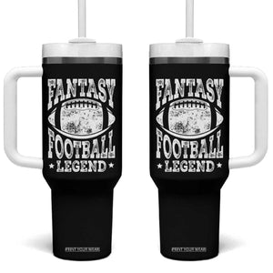 Fantasy Football Legend Tumbler With Handle Funny Gameday Dad TS10 One Size: 40 oz Black Print Your Wear