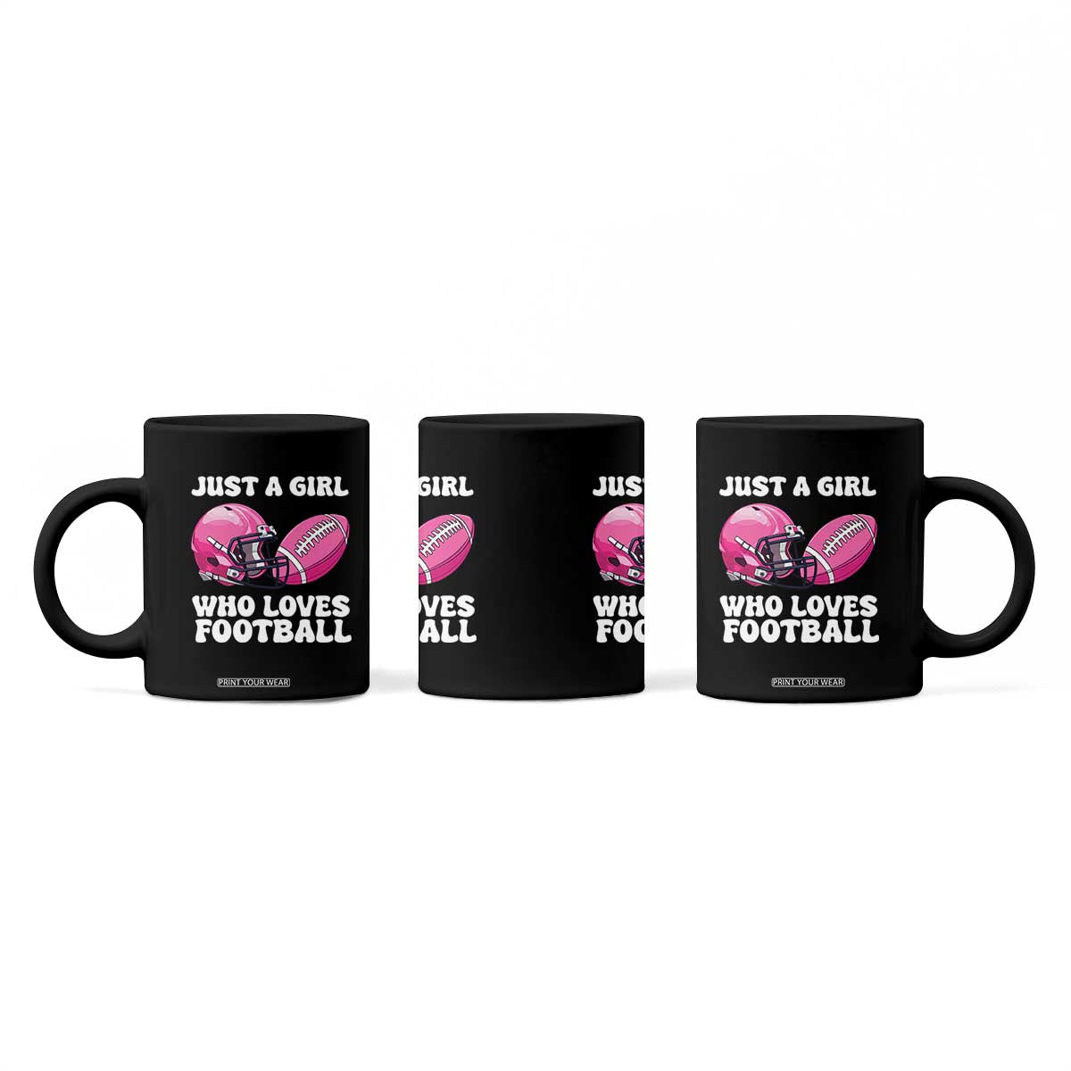 Funny Just A Girl Who Loves Football Coffee Mug TS10 Print Your Wear
