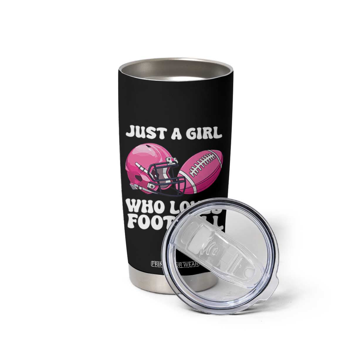Funny Just A Girl Who Loves Football Tumbler Cup TS10 Print Your Wear