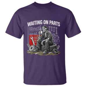 Funny Waiting On Parts Mechanic Skeleton Auto Repair Life T Shirt TS10 Purple Print Your Wear