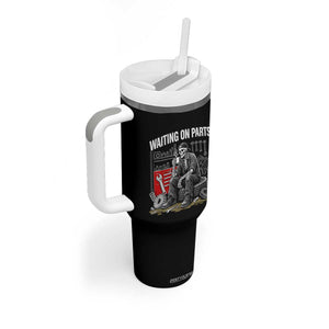 Funny Waiting On Parts Mechanic Skeleton Auto Repair Life Tumbler With Handle TS10 Print Your Wear