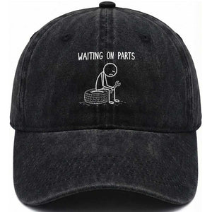 Funny Waiting On Parts Mechanic Auto Repair Car Washed Cotton Baseball Cap TS10 Print Your Wear