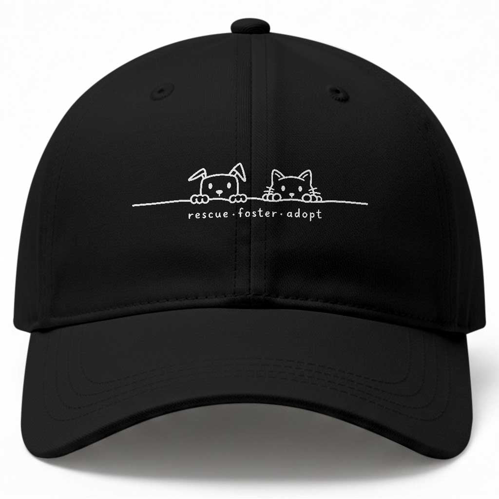 Rescue Dog Cat Baseball Cap Adopt Rescue Foster Animal Shelter Volunteer TS10 Print Your Wear
