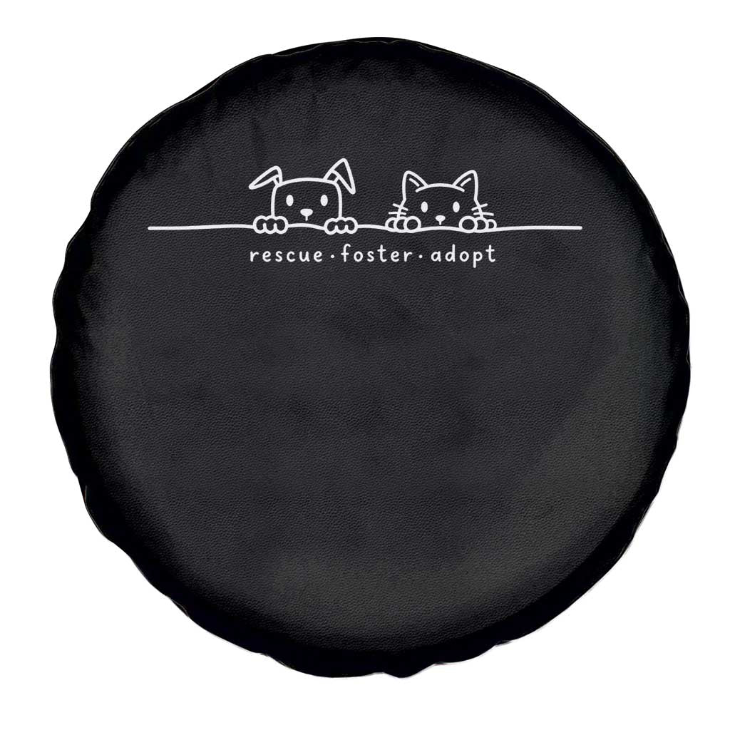 Rescue Dog Cat Spare Tire Cover Adopt Rescue Foster Animal Shelter Volunteer TS10 Print Your Wear