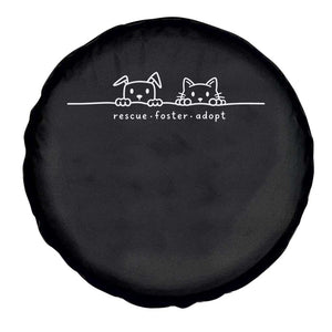 Rescue Dog Cat Spare Tire Cover Adopt Rescue Foster Animal Shelter Volunteer TS10 Print Your Wear