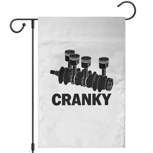 Cranky Car Engine Crankshaft Cars Lover Garden Flag Mechanics Father Day TS10 White Print Your Wear