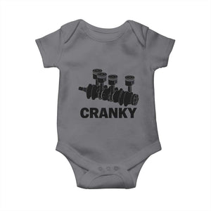 Cranky Car Engine Crankshaft Cars Lover Baby Onesie Mechanics Father Day TS10 Charcoal Print Your Wear