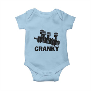 Cranky Car Engine Crankshaft Cars Lover Baby Onesie Mechanics Father Day TS10 Light Blue Print Your Wear