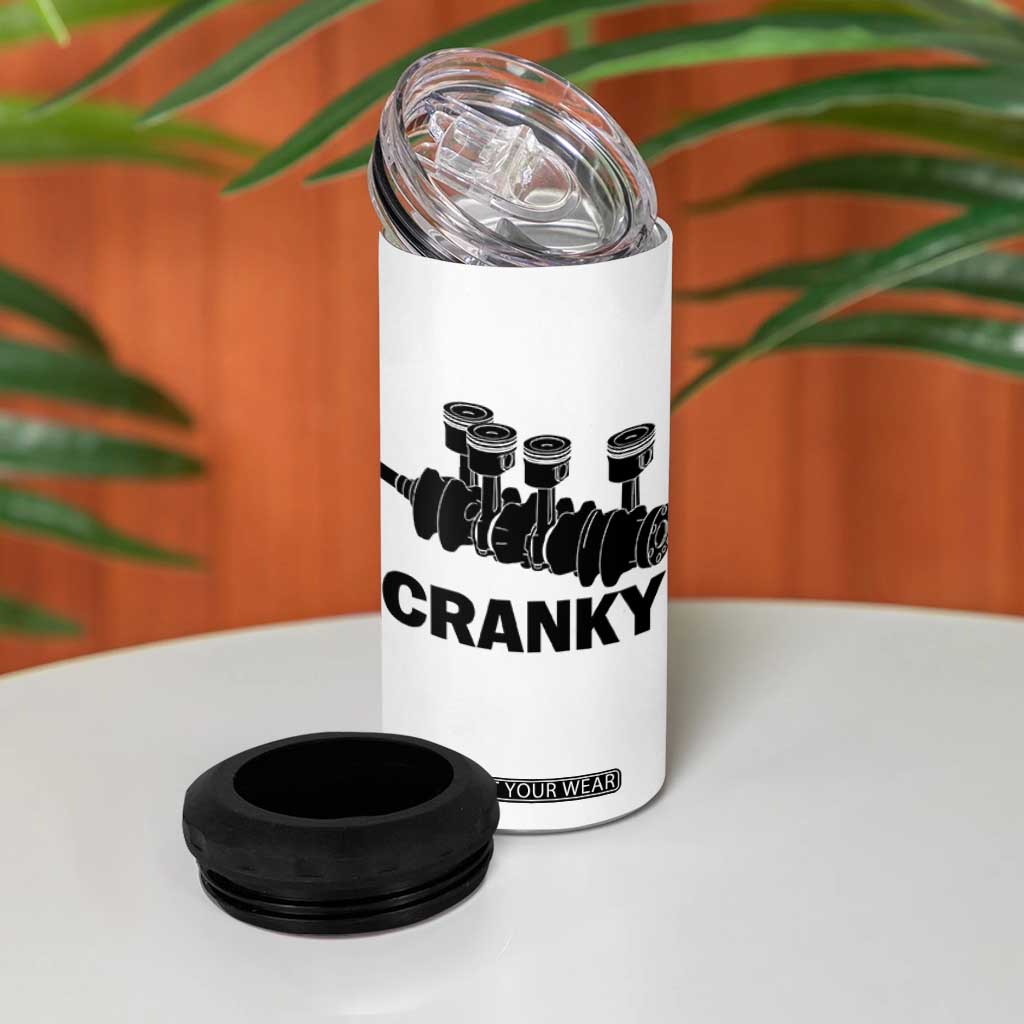 Cranky Car Engine Crankshaft Cars Lover 4 in 1 Can Cooler Tumbler Mechanics Father Day TS10 Print Your Wear