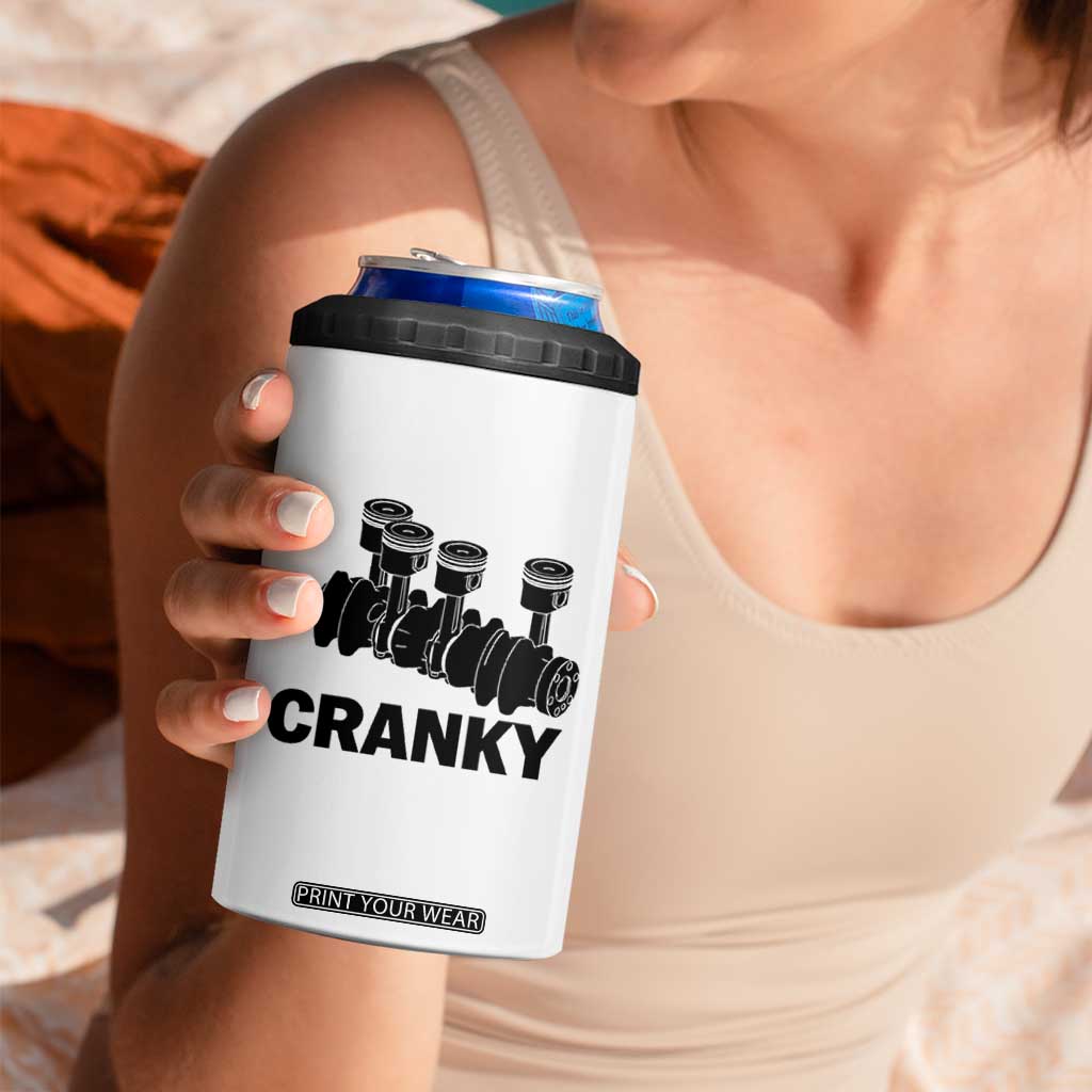 Cranky Car Engine Crankshaft Cars Lover 4 in 1 Can Cooler Tumbler Mechanics Father Day TS10 Print Your Wear