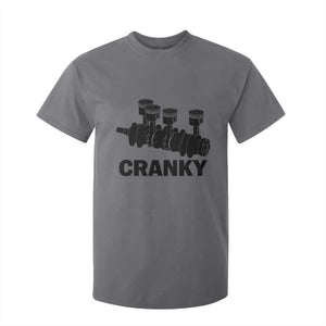 Cranky Car Engine Crankshaft Cars Lover T Shirt For Kid Mechanics Father Day TS10 Charcoal Print Your Wear