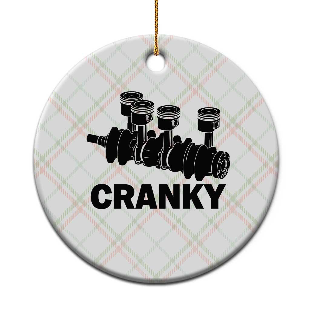 Cranky Car Engine Crankshaft Cars Lover Ceramic Ornament Mechanics Father Day TS10 1pc Christmas Plaid Print Your Wear
