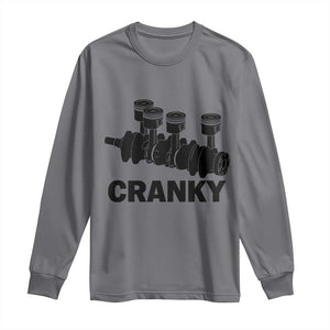 Cranky Car Engine Crankshaft Cars Lover Long Sleeve Shirt Mechanics Father Day TS10 Charcoal Print Your Wear