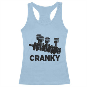 Cranky Car Engine Crankshaft Cars Lover Racerback Tank Top Mechanics Father Day TS10 Light Blue Print Your Wear