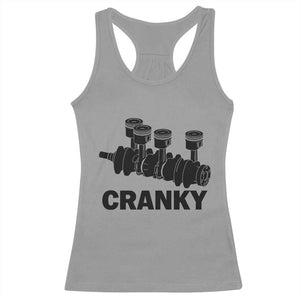 Cranky Car Engine Crankshaft Cars Lover Racerback Tank Top Mechanics Father Day TS10 Sport Gray Print Your Wear