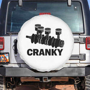 Cranky Car Engine Crankshaft Cars Lover Spare Tire Cover Mechanics Father Day TS10 No hole White Print Your Wear