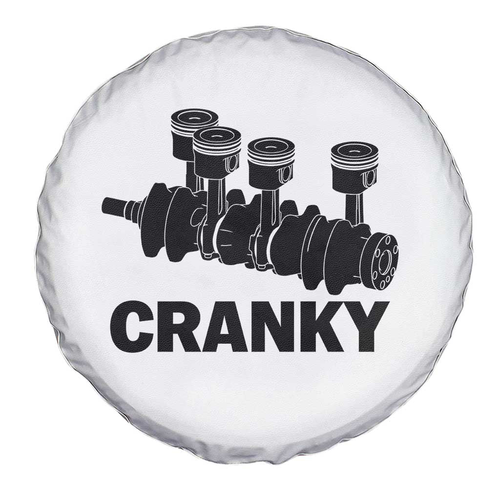 Cranky Car Engine Crankshaft Cars Lover Spare Tire Cover Mechanics Father Day TS10 Print Your Wear
