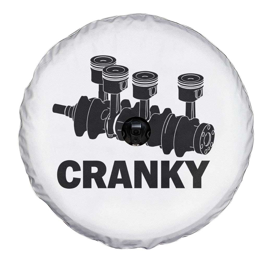 Cranky Car Engine Crankshaft Cars Lover Spare Tire Cover Mechanics Father Day TS10 Print Your Wear