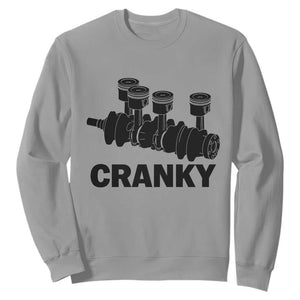 Cranky Car Engine Crankshaft Cars Lover Sweatshirt Mechanics Father Day TS10 Sport Gray Print Your Wear