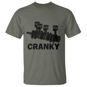 Cranky Car Engine Crankshaft Cars Lover T Shirt Mechanics Father Day TS10 Military Green Print Your Wear