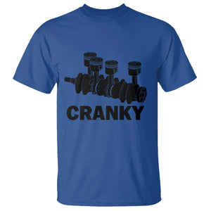 Cranky Car Engine Crankshaft Cars Lover T Shirt Mechanics Father Day TS10 Royal Blue Print Your Wear