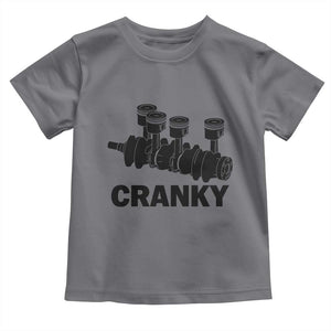 Cranky Car Engine Crankshaft Cars Lover Toddler T Shirt Mechanics Father Day TS10 Charcoal Print Your Wear