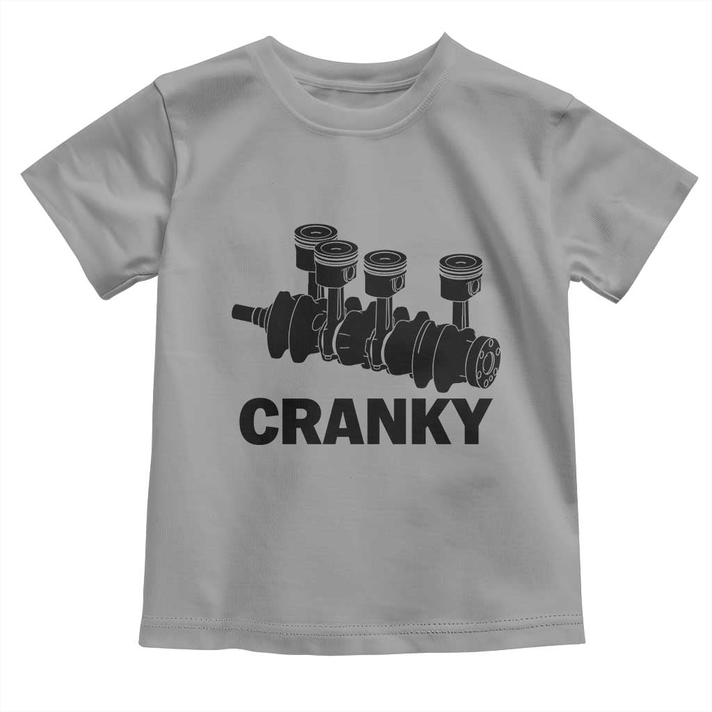 Cranky Car Engine Crankshaft Cars Lover Toddler T Shirt Mechanics Father Day TS10 Sport Gray Print Your Wear