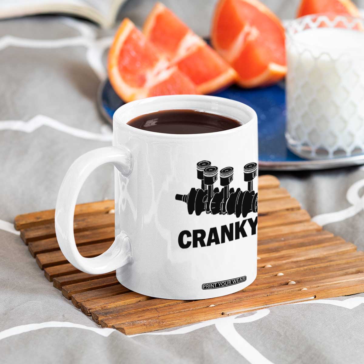 Cranky Car Engine Crankshaft Cars Lover Coffee Mug Mechanics Father Day TS10 Print Your Wear