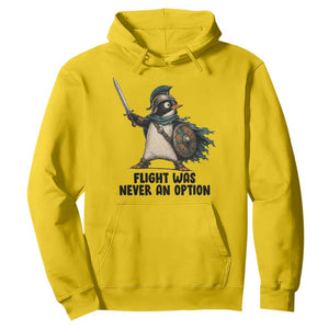 Flight Was Never An Option Funny Penguin Hoodie Sarcastic Dark Humor Animal TS10 Daisy Print Your Wear