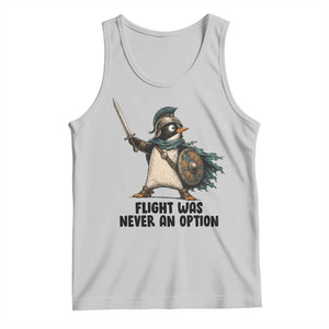 Flight Was Never An Option Funny Penguin Tank Top Sarcastic Dark Humor Animal TS10 Ash Print Your Wear