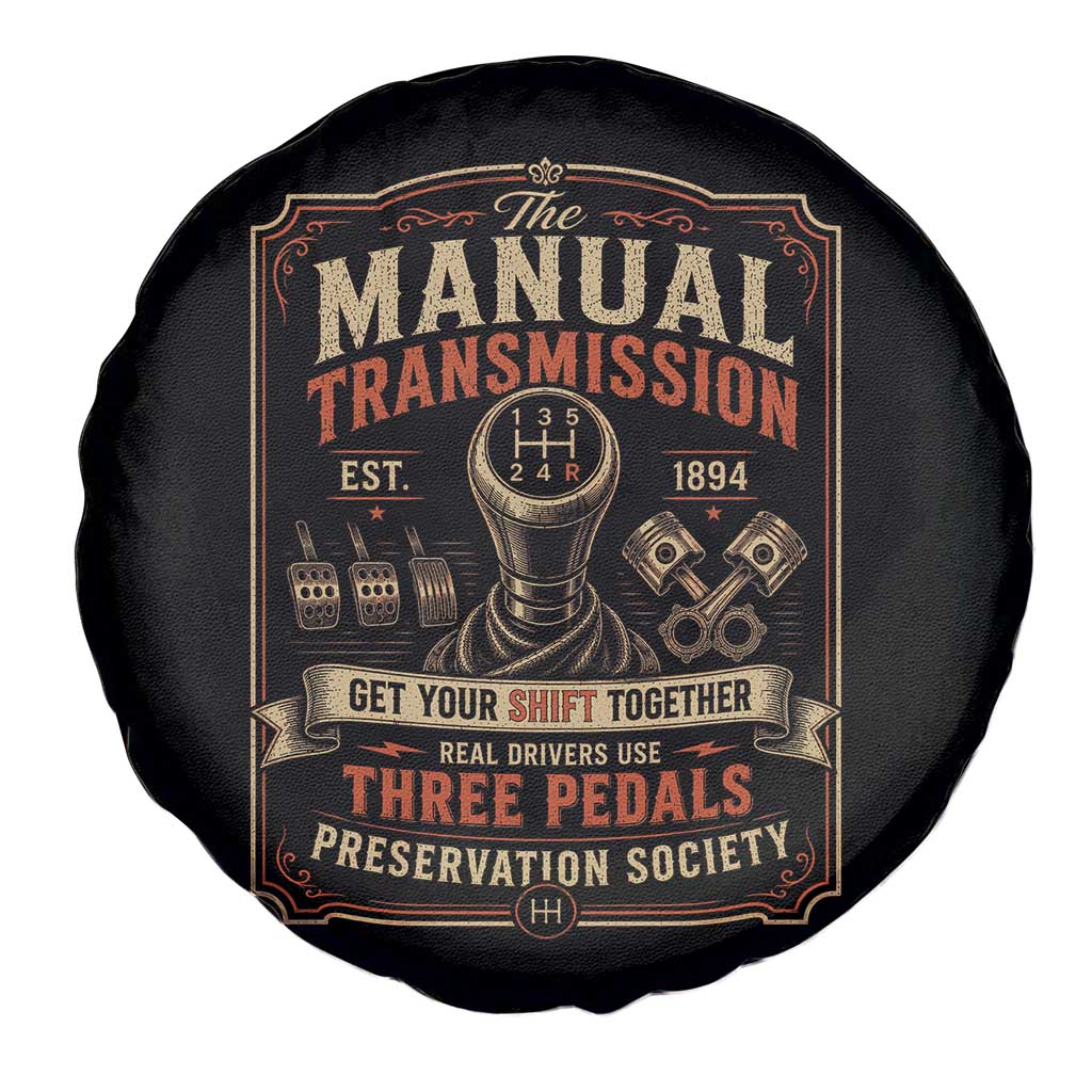 Car Guy Spare Tire Cover The Manual Transmission Preservation Society TS10 Print Your Wear
