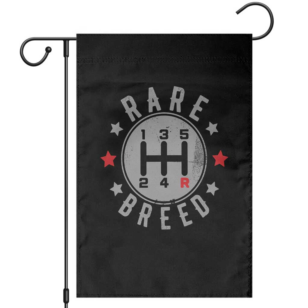 Rare Breed Manual Transmission Stick Shift Driver Garden Flag Vintage Distressed Graphic TS10 Black Print Your Wear