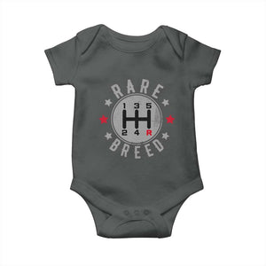 Rare Breed Manual Transmission Stick Shift Driver Baby Onesie Vintage Distressed Graphic