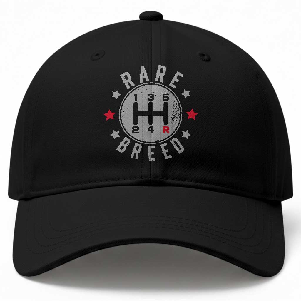 Rare Breed Manual Transmission Stick Shift Driver Baseball Cap Vintage Distressed Graphic TS10 Print Your Wear