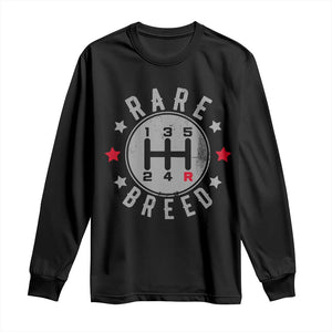 Rare Breed Manual Transmission Stick Shift Driver Long Sleeve Shirt Vintage Distressed Graphic